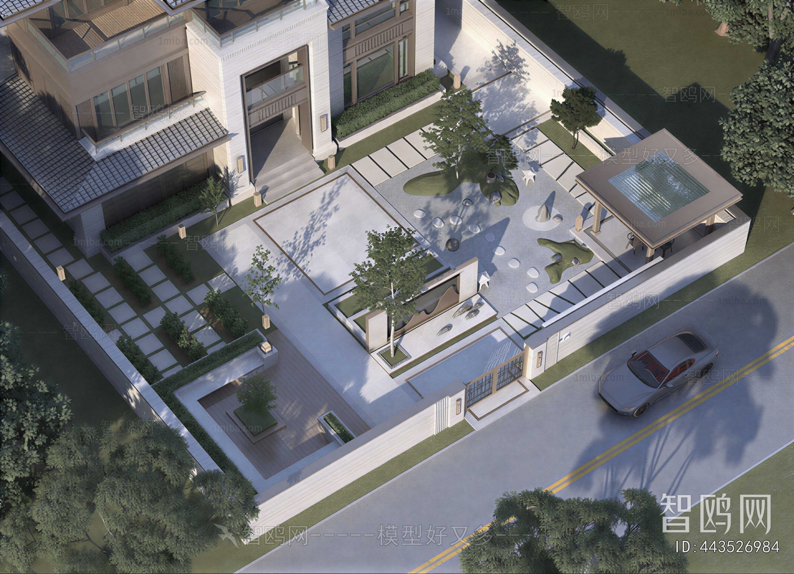 New Chinese Style Courtyard/landscape