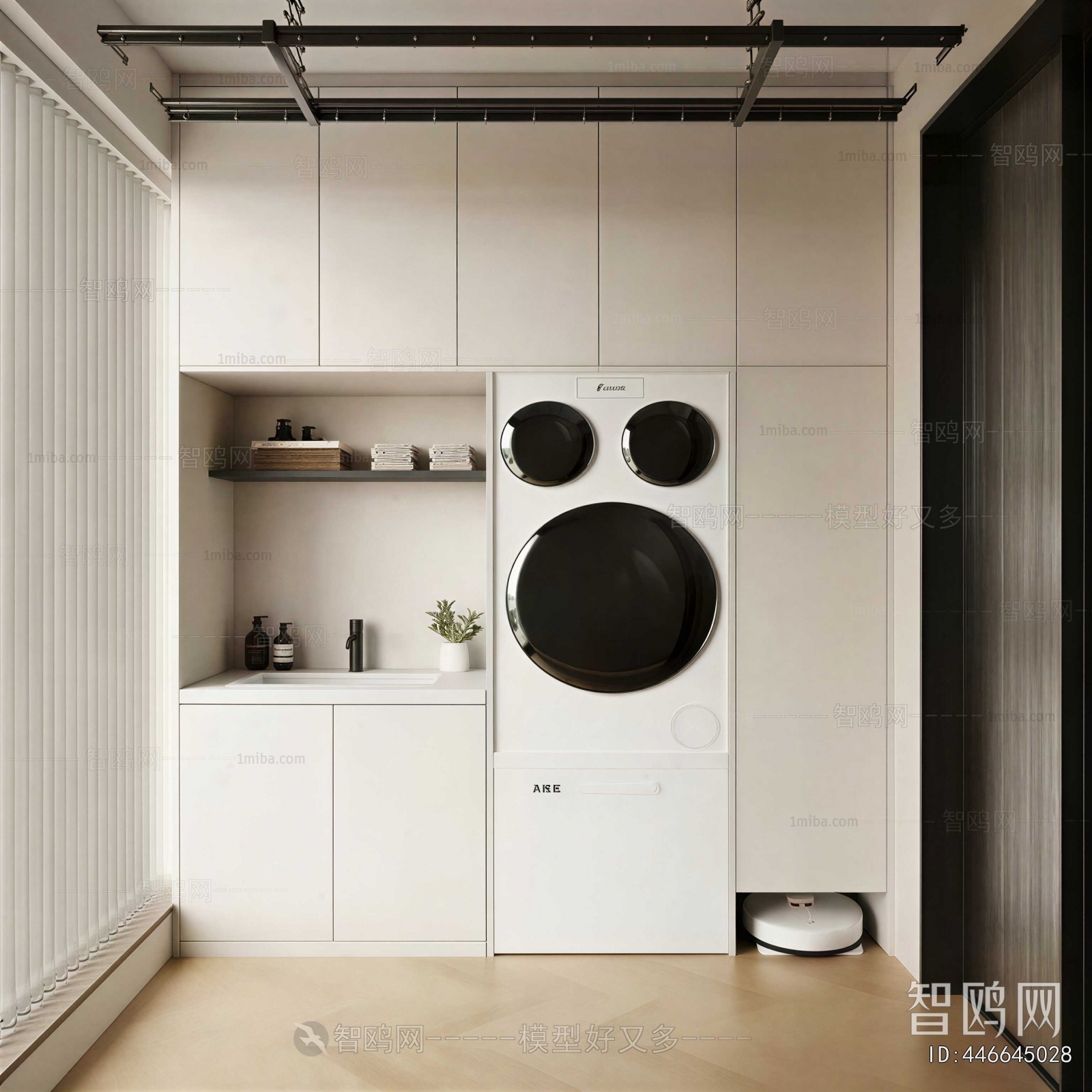 Modern Laundry Cabinet