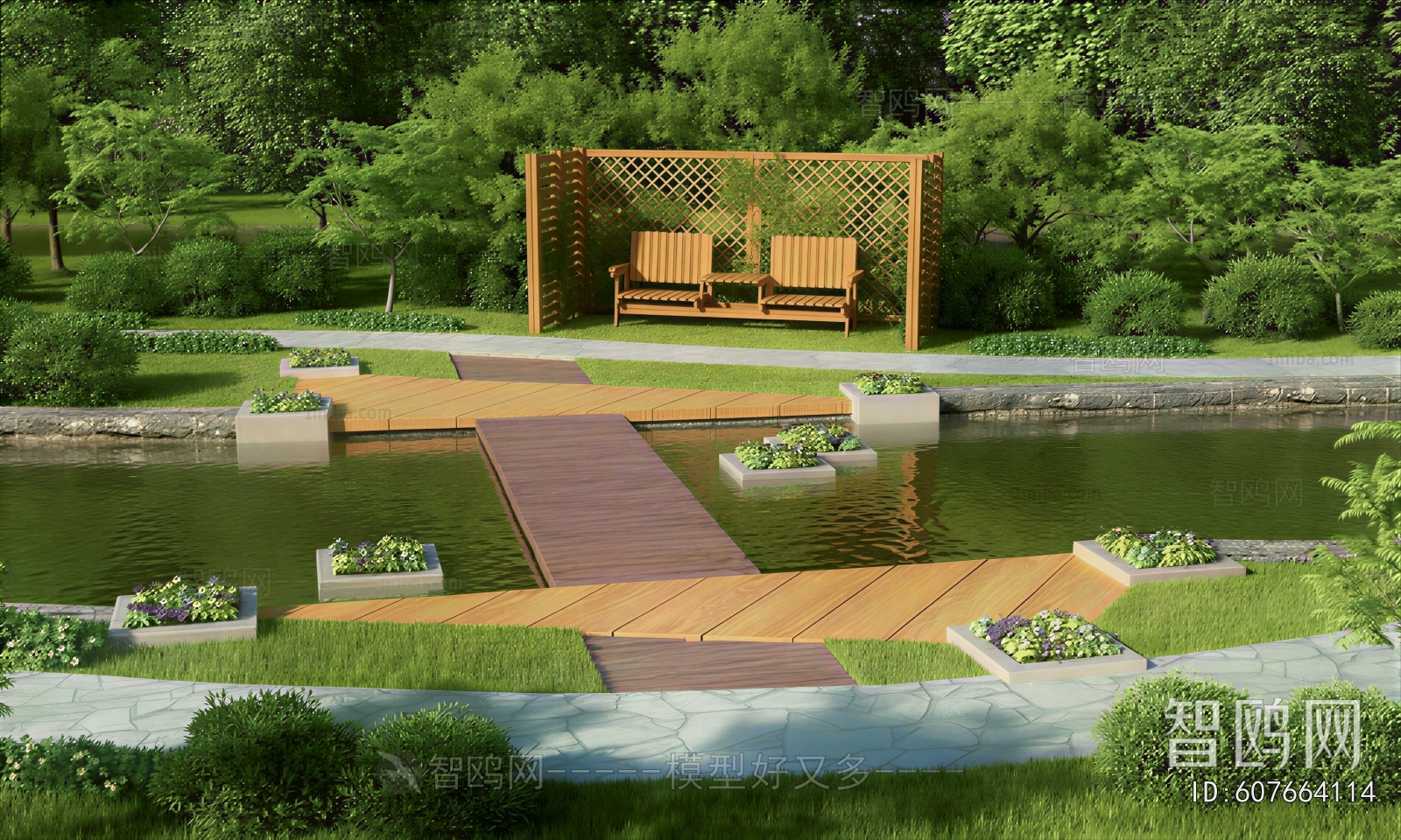 Modern Courtyard/landscape