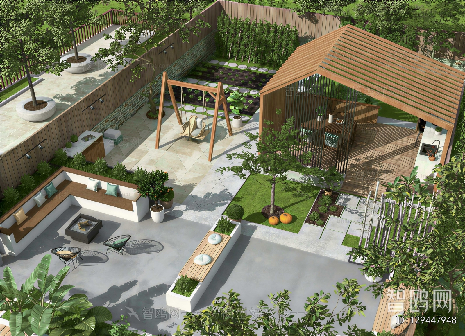 Modern Courtyard/landscape