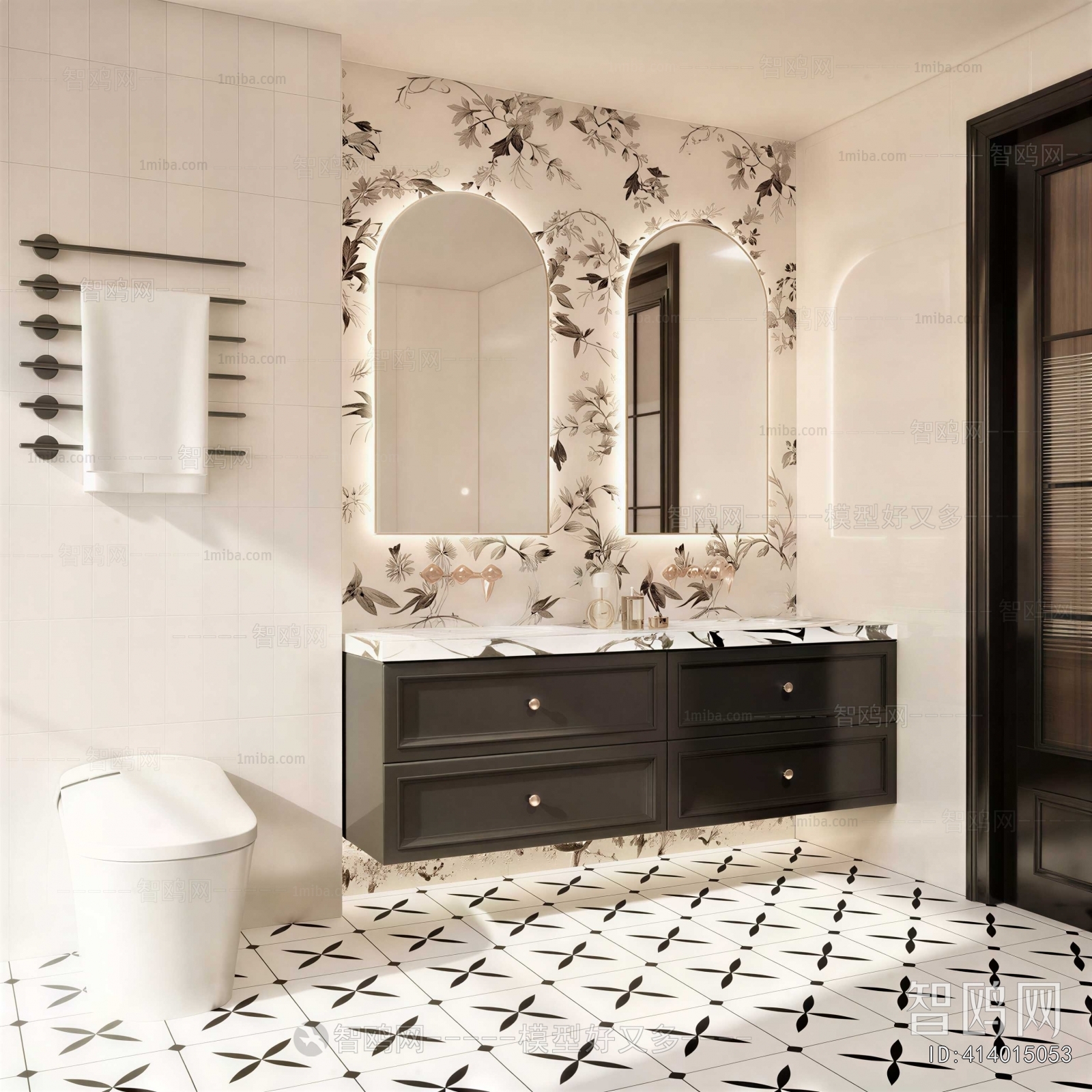 French Style Bathroom Cabinet