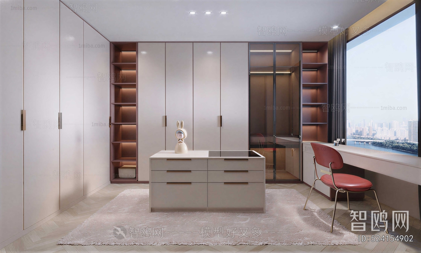 Modern Clothes Storage Area