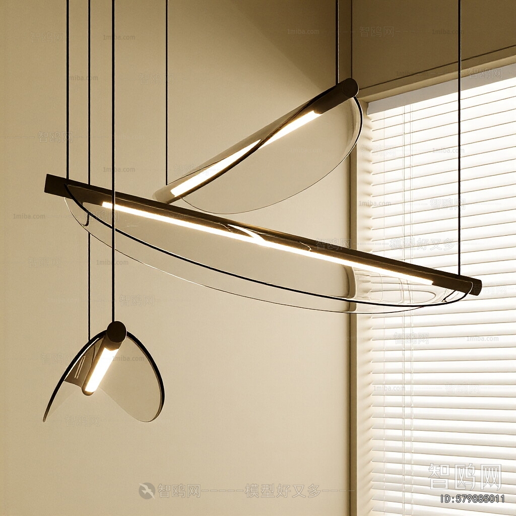 Modern Long Chandelier