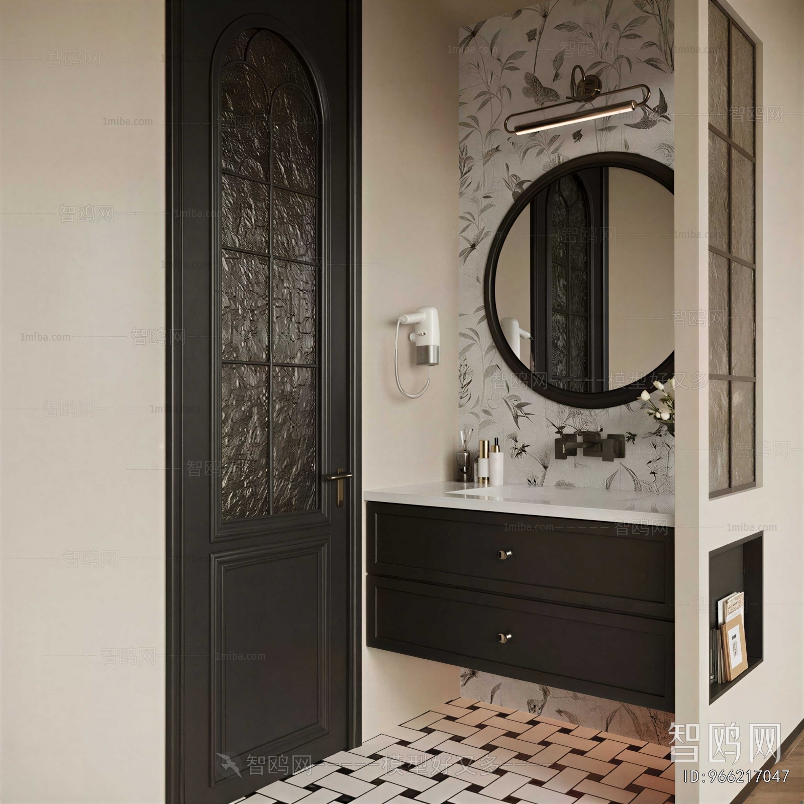 French Style Bathroom Cabinet