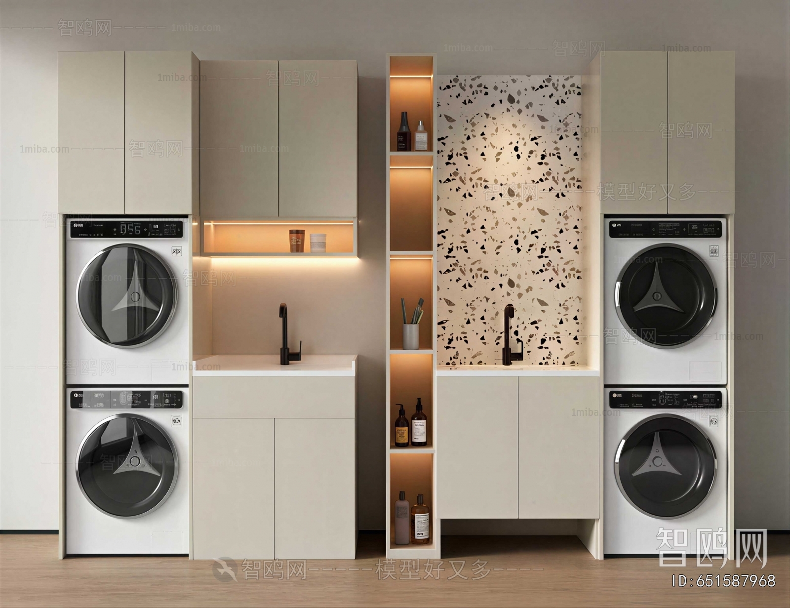 Modern Laundry Cabinet