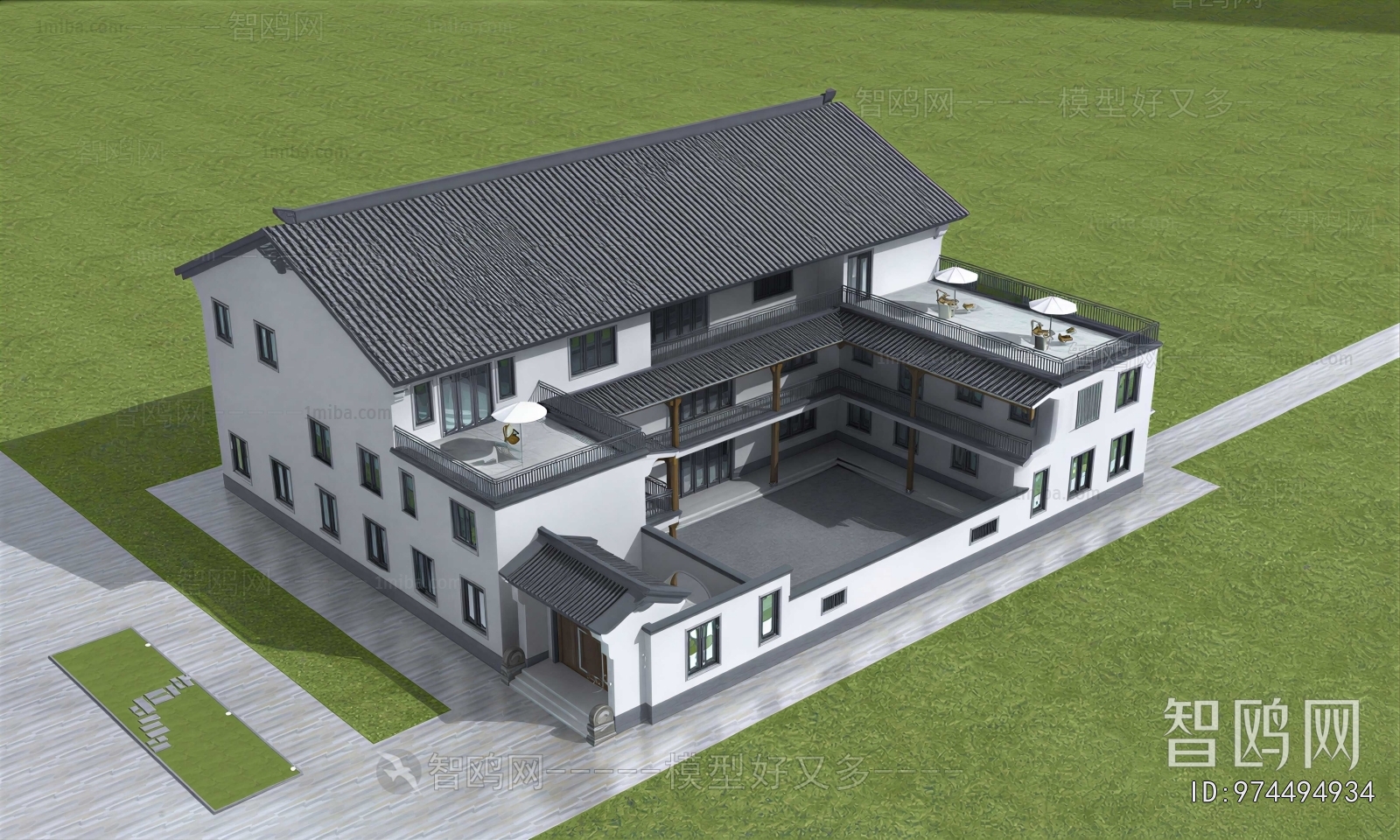 Chinese Style Residential Building