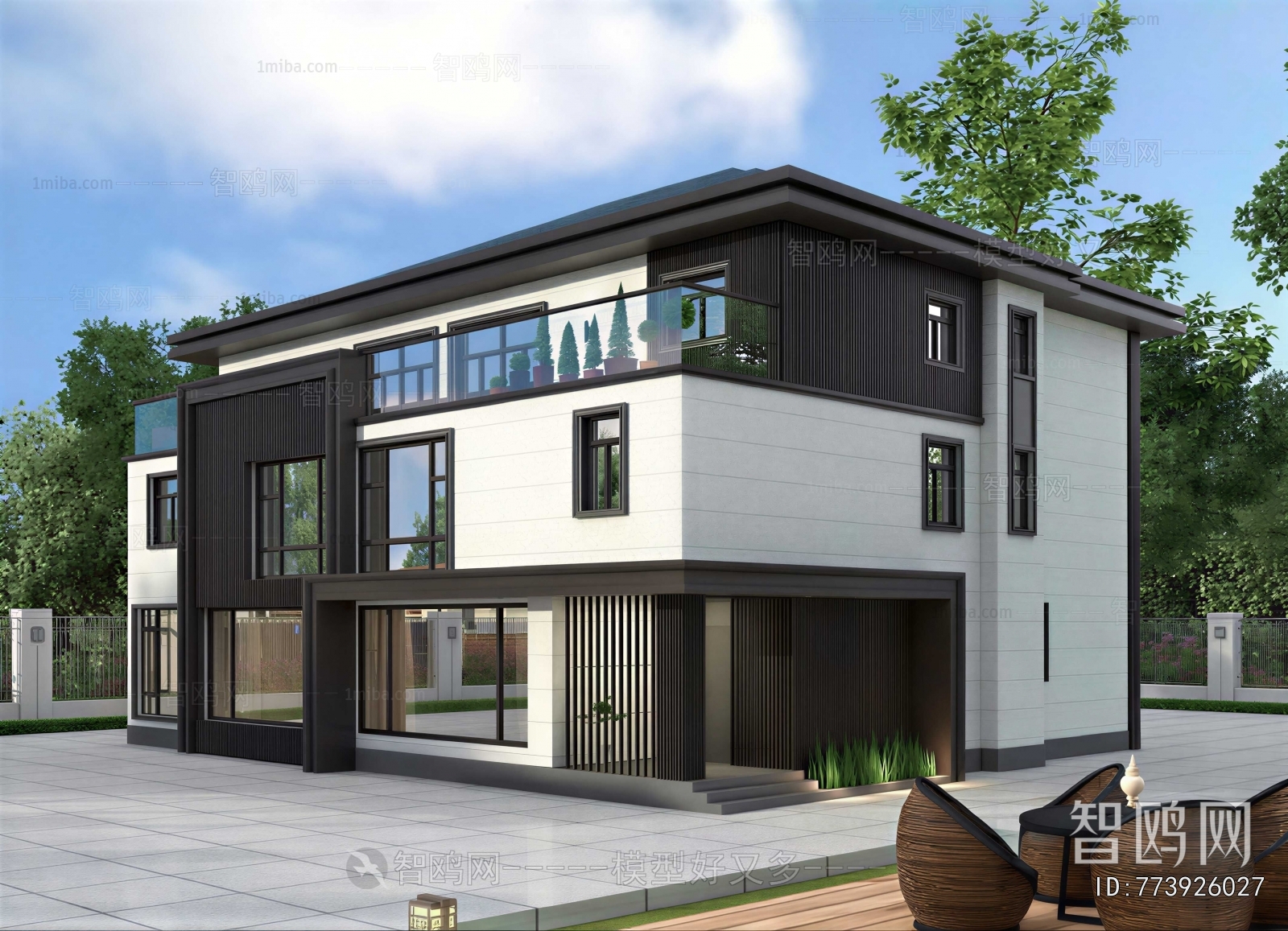 Modern Courtyard/landscape