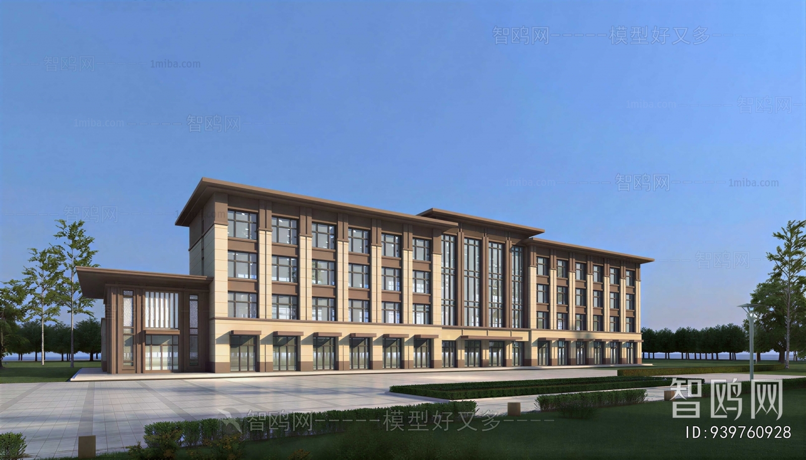 European Style Appearance Of Commercial Building