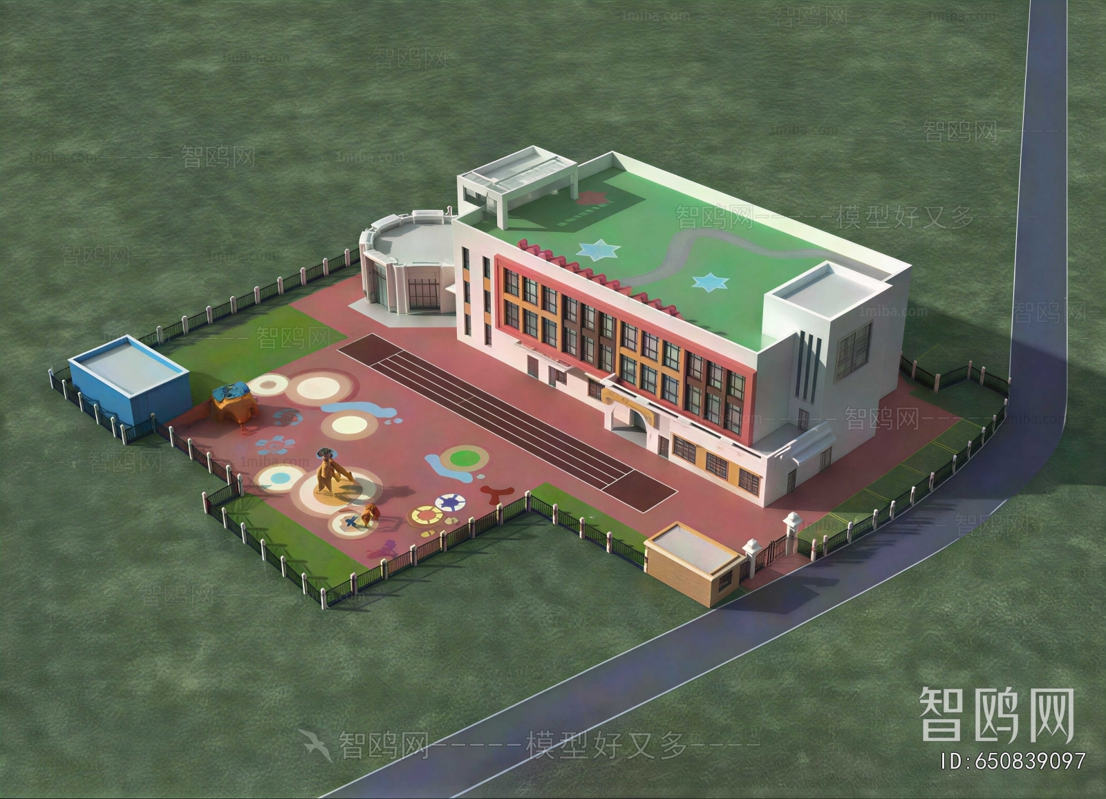 Modern Architectural Bird's-eye View Planning