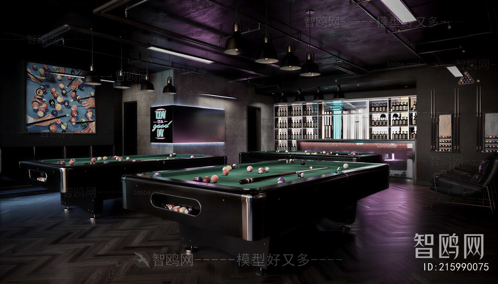 Modern Billiard Room
