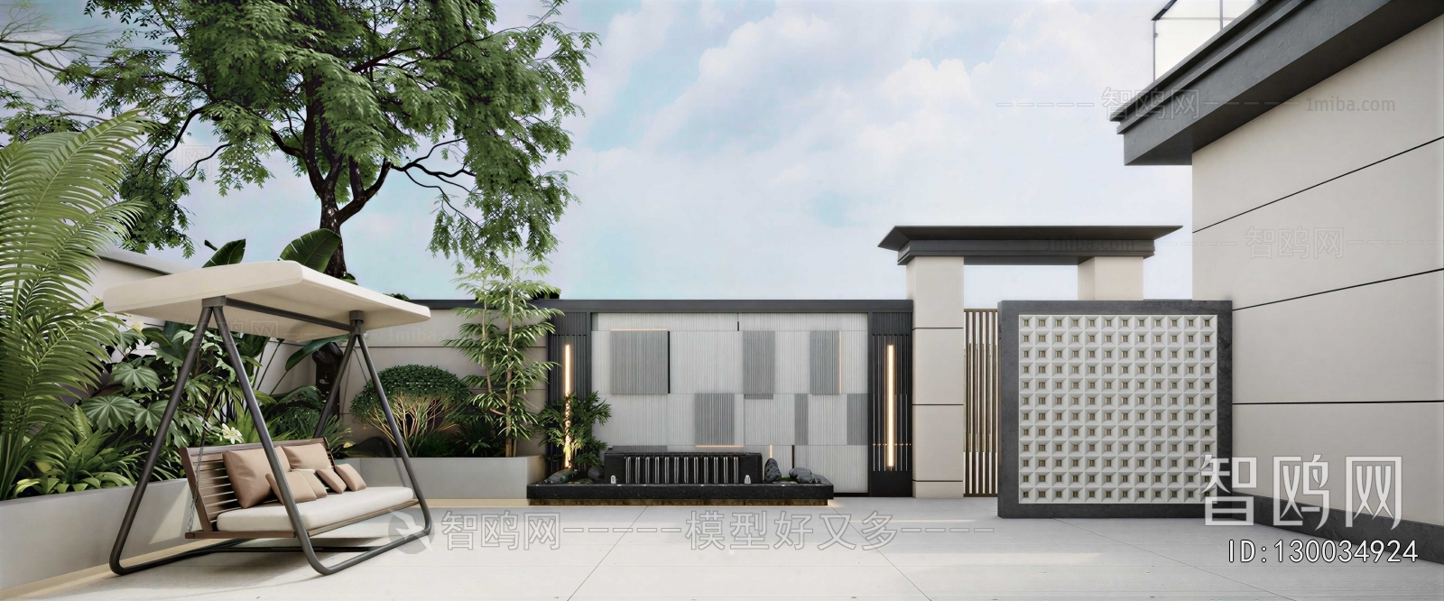 Modern Courtyard/landscape