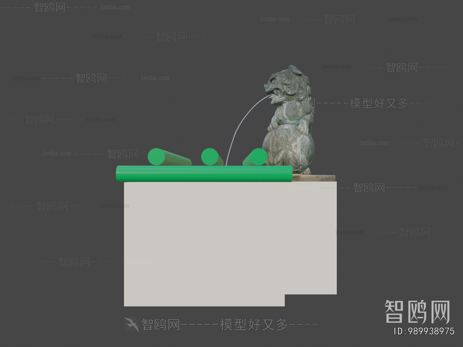 New Chinese Style Sculpture Sketch