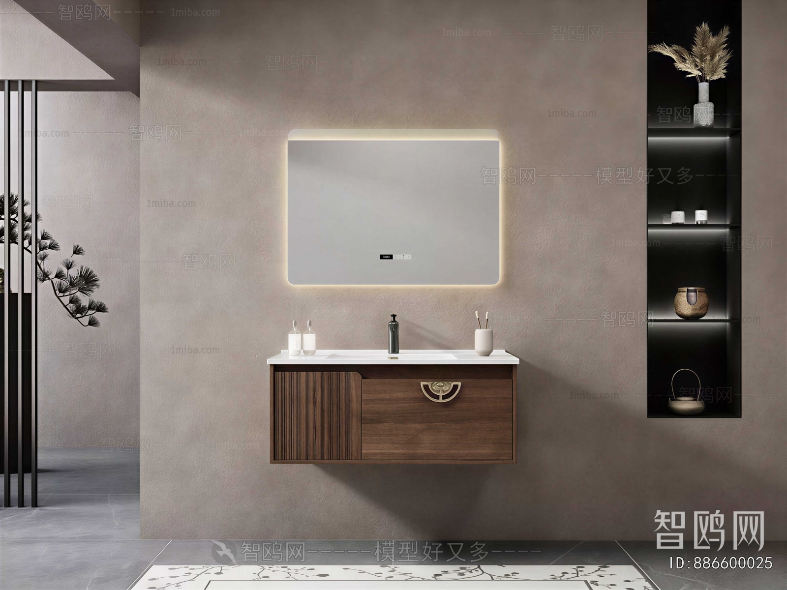 New Chinese Style Bathroom Cabinet