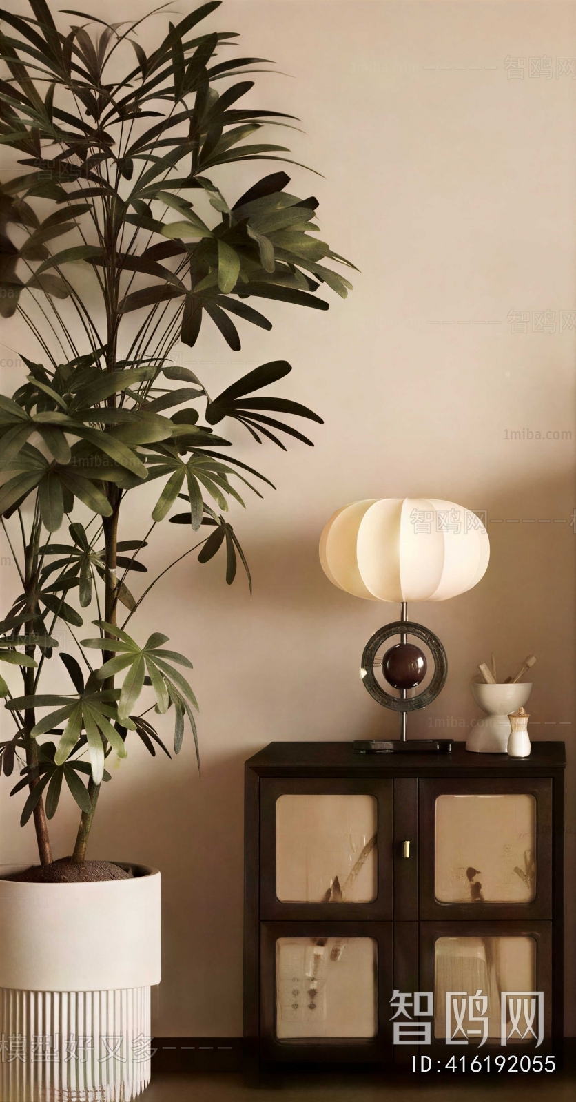 Modern Ground Green Plant Potted Plants