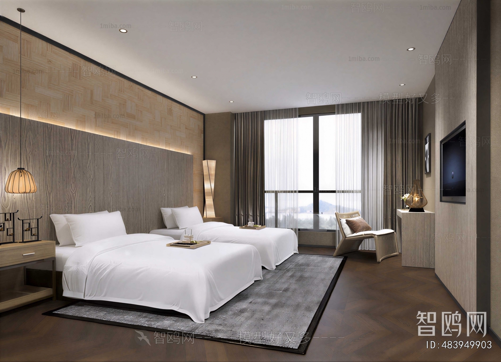 Modern Guest Room