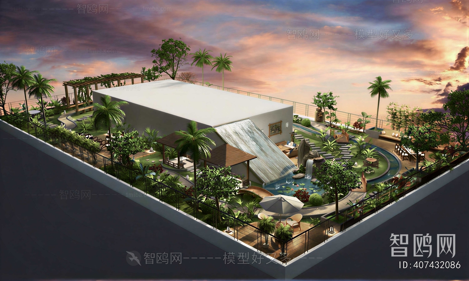 Modern Courtyard/landscape