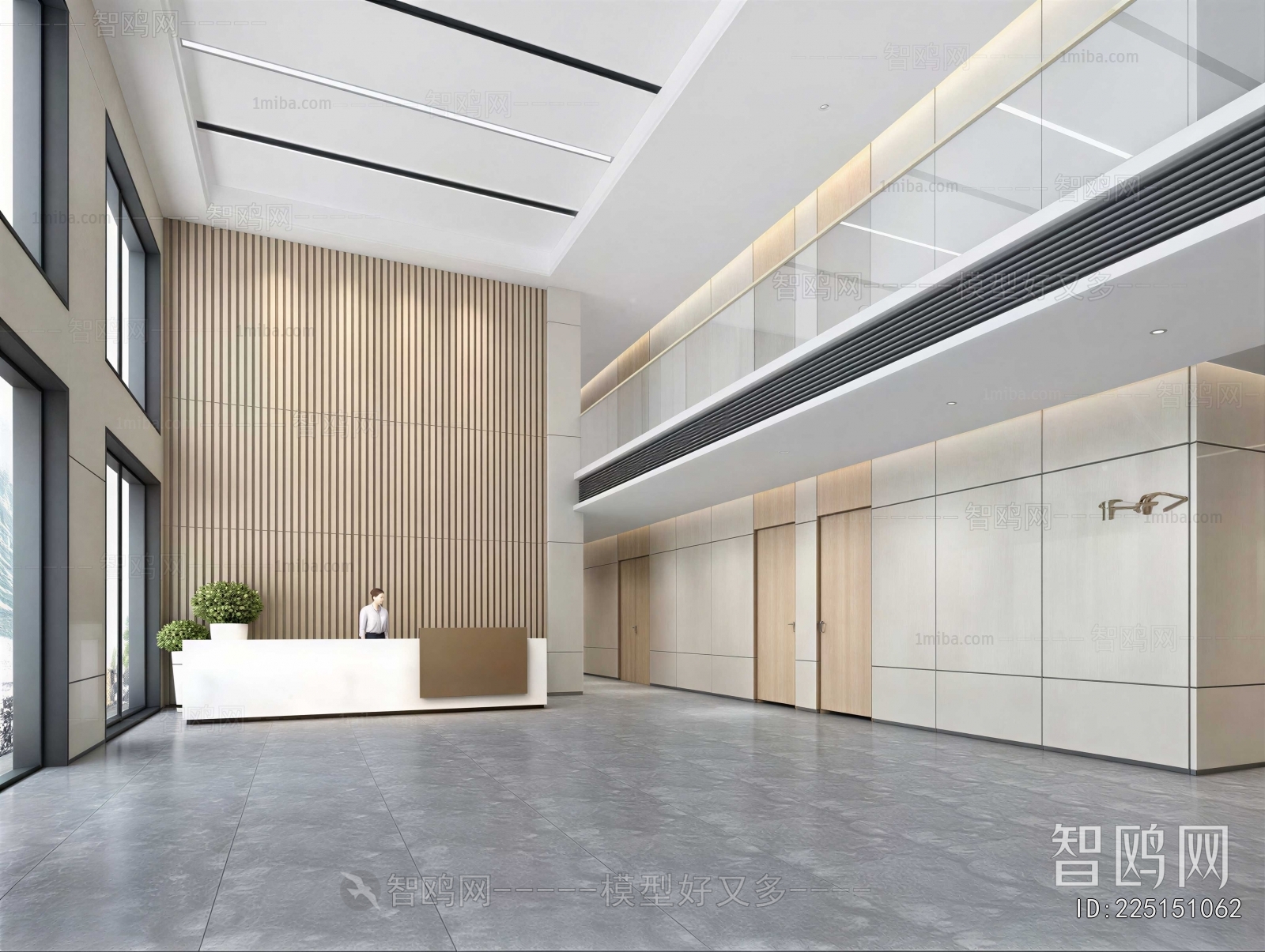Modern Office Reception Desk