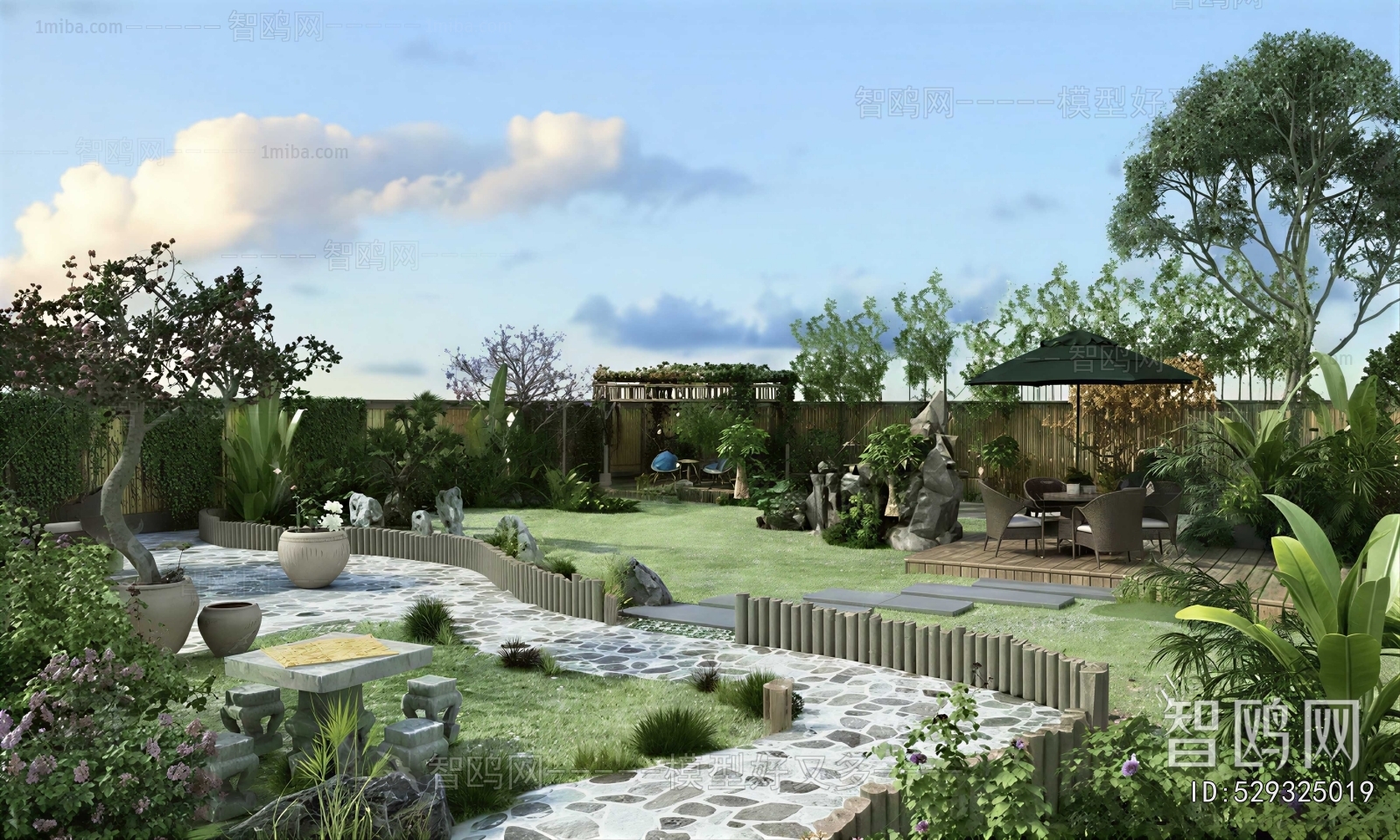 New Chinese Style Courtyard/landscape