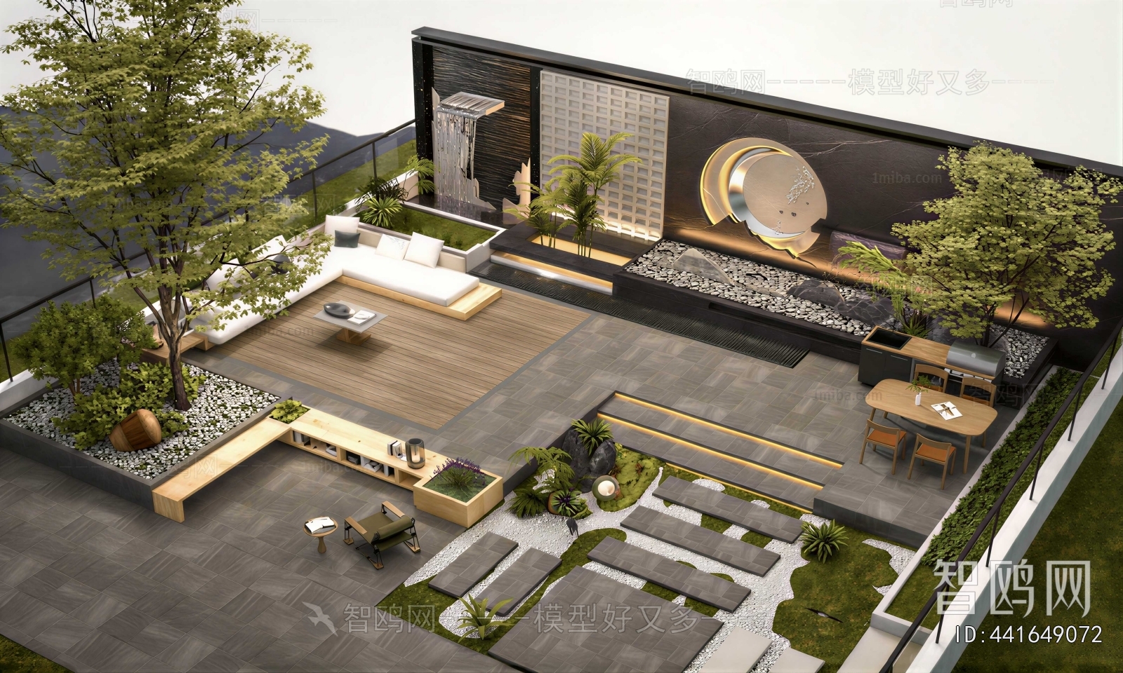 Modern Courtyard/landscape