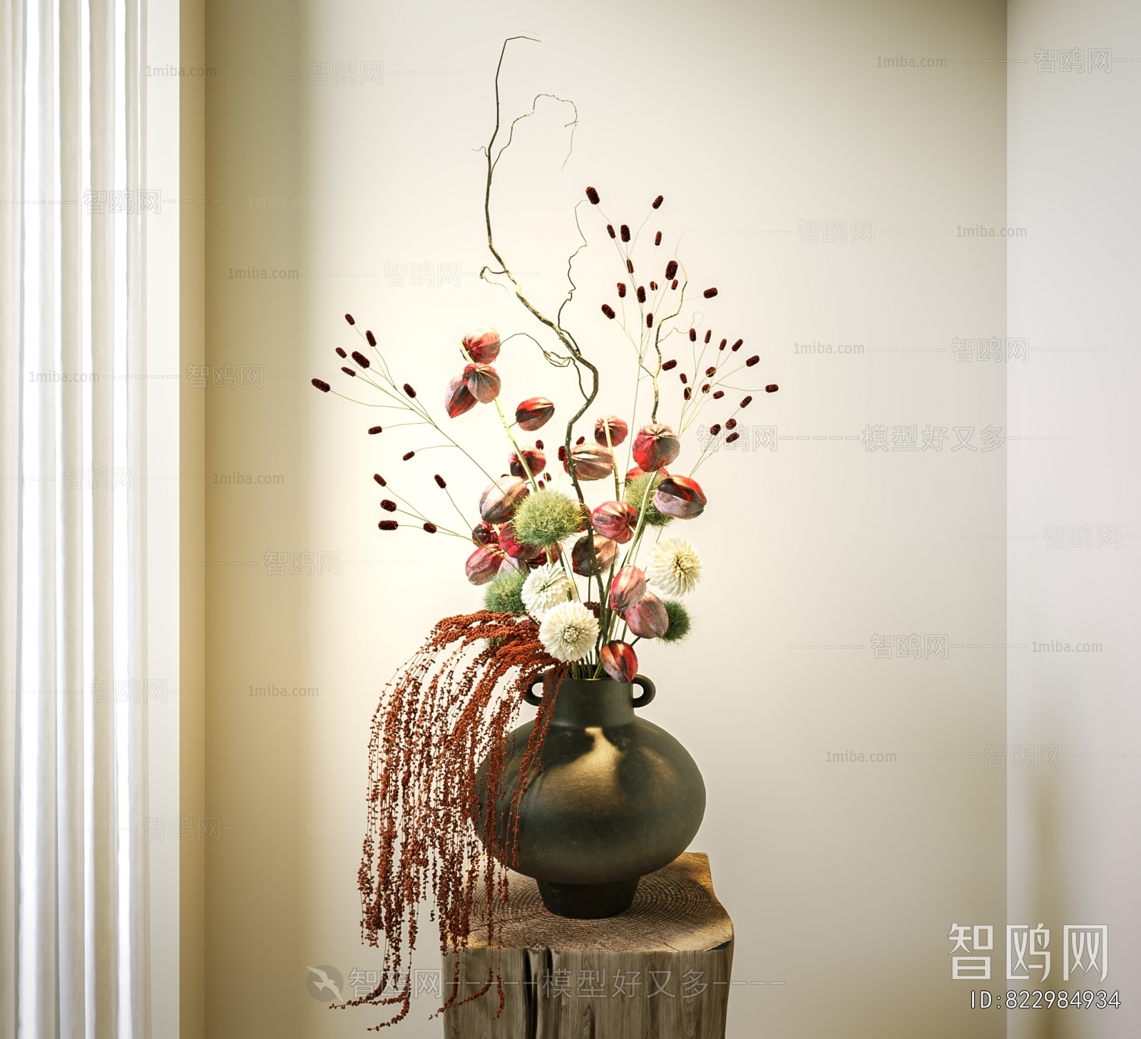 Wabi-sabi Style Flower Arrangement