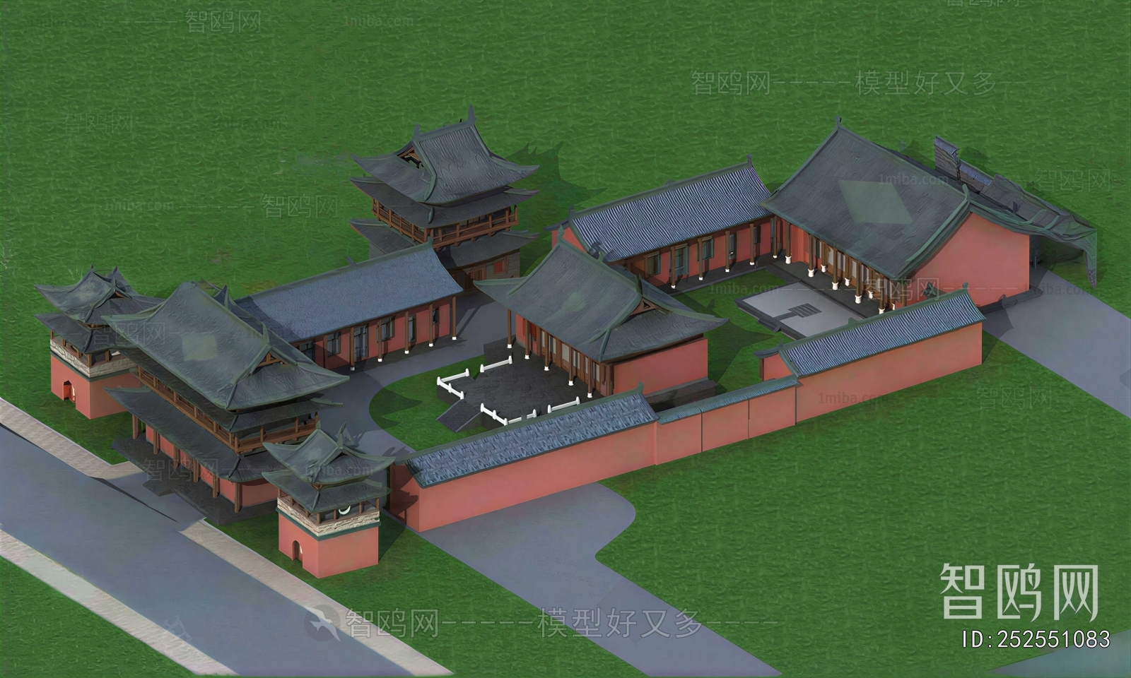 Chinese Style Architectural Bird's-eye View Planning