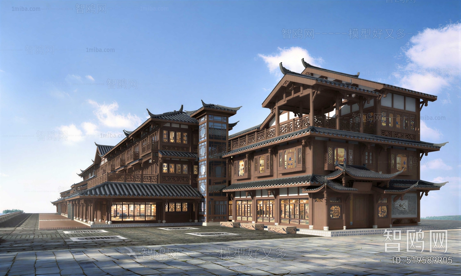 Chinese Style Ancient Architectural Buildings