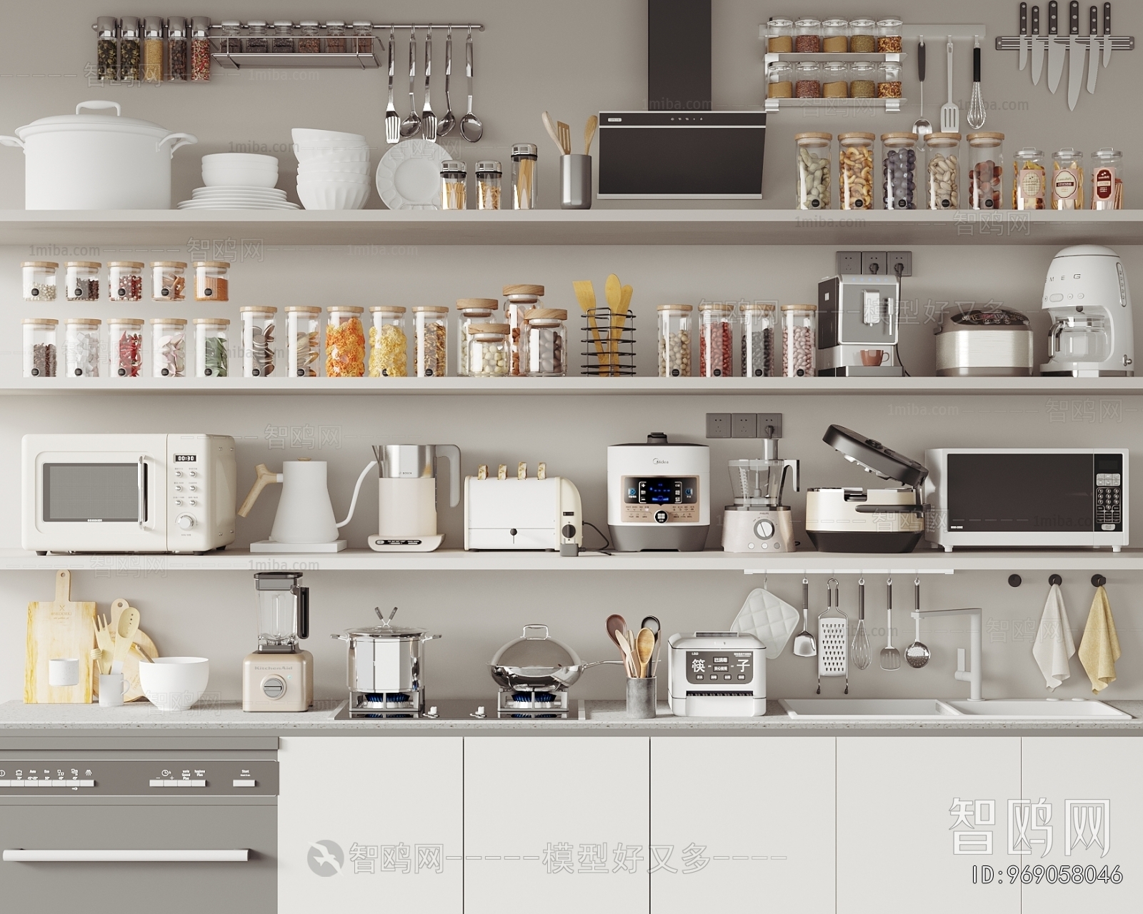 Modern Electric Kitchen Appliances
