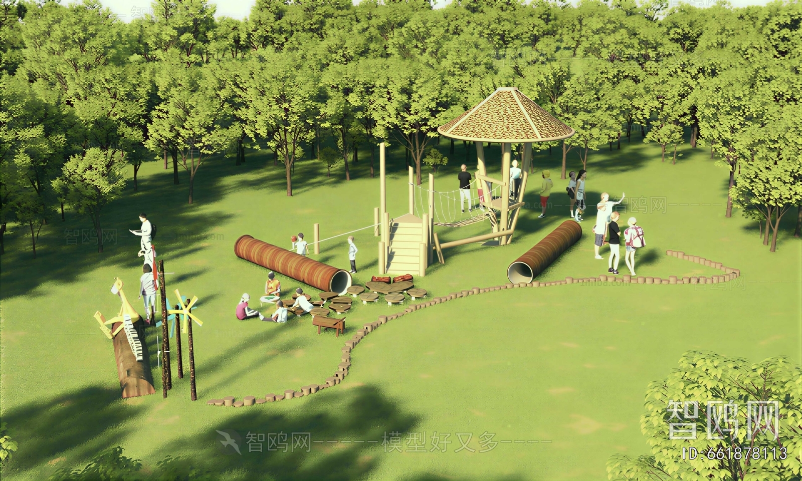 Modern Park Landscape