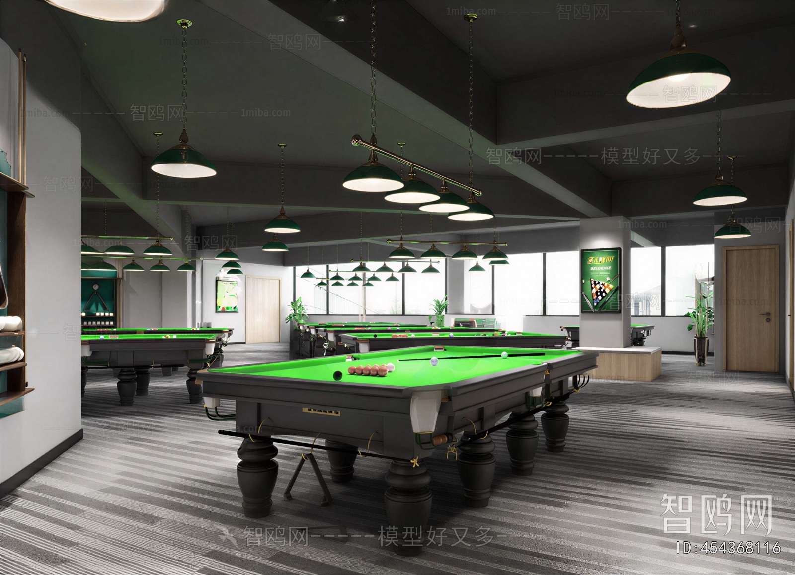 Modern Billiard Room
