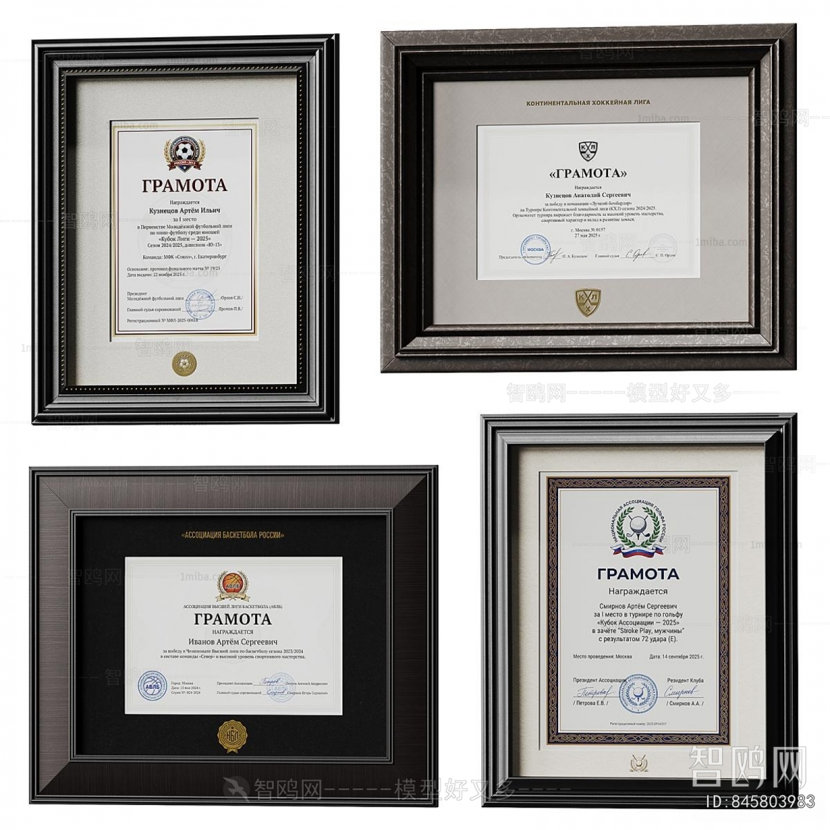 Modern Flag/badge/trophy/certificate