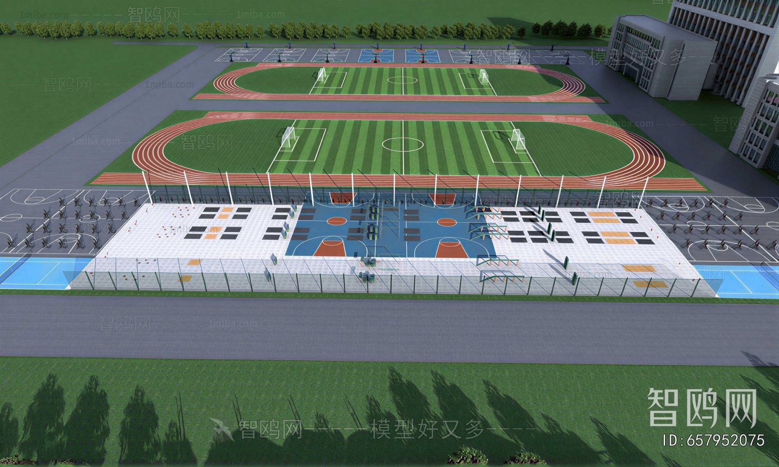 Modern Outdoor Sports Stadium