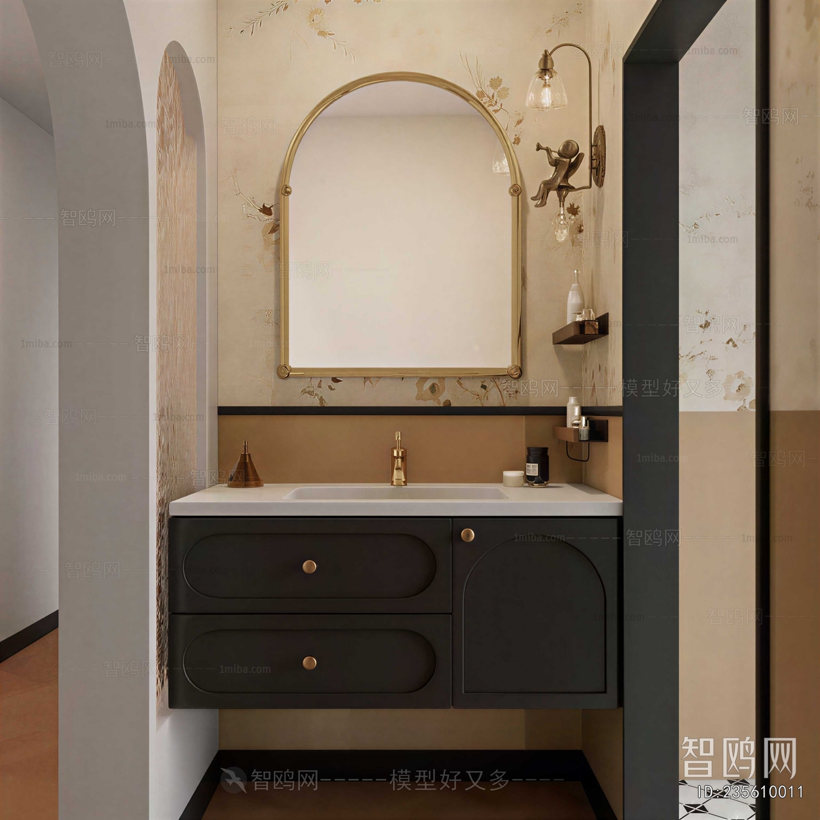 French Style Bathroom Cabinet