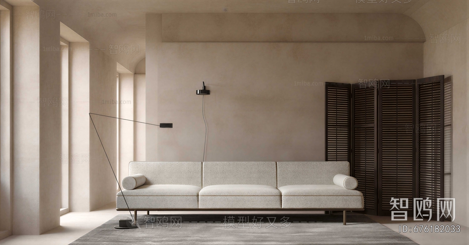 Modern Three-seat Sofa