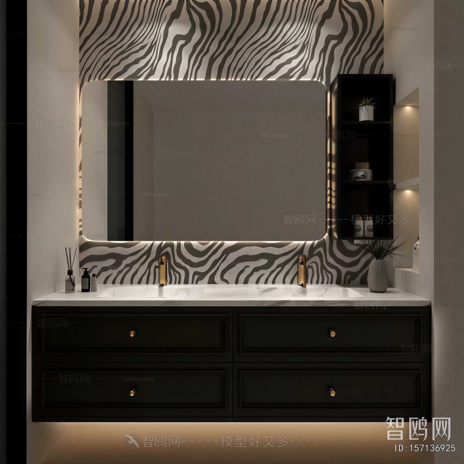 French Style Bathroom Cabinet