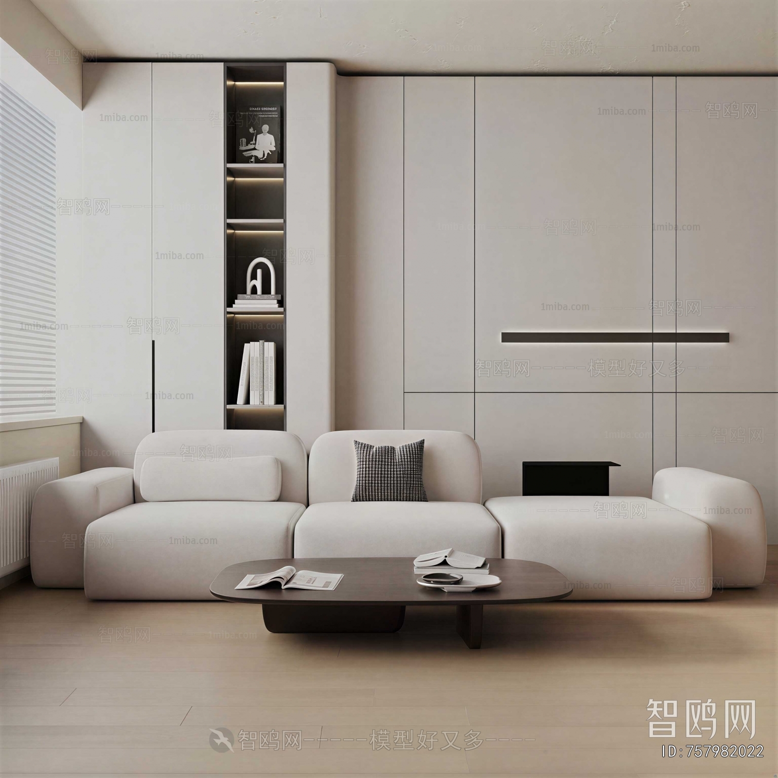 Modern Three-seat Sofa