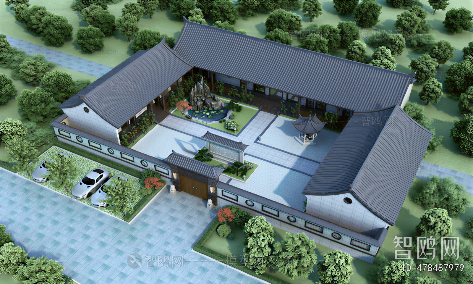 Chinese Style Residential Building