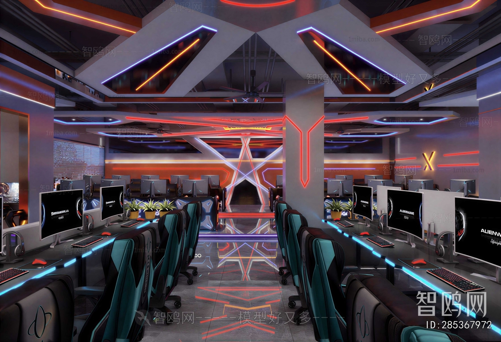 Industrial Style Internet Cafe