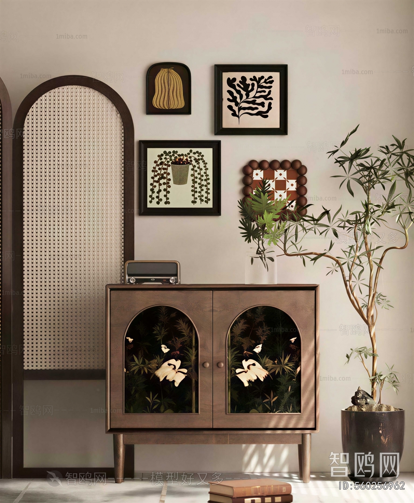 Wabi-sabi Style Entrance Cabinet