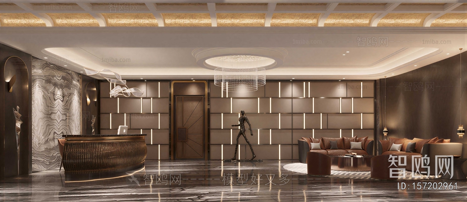 Modern Office Reception Desk