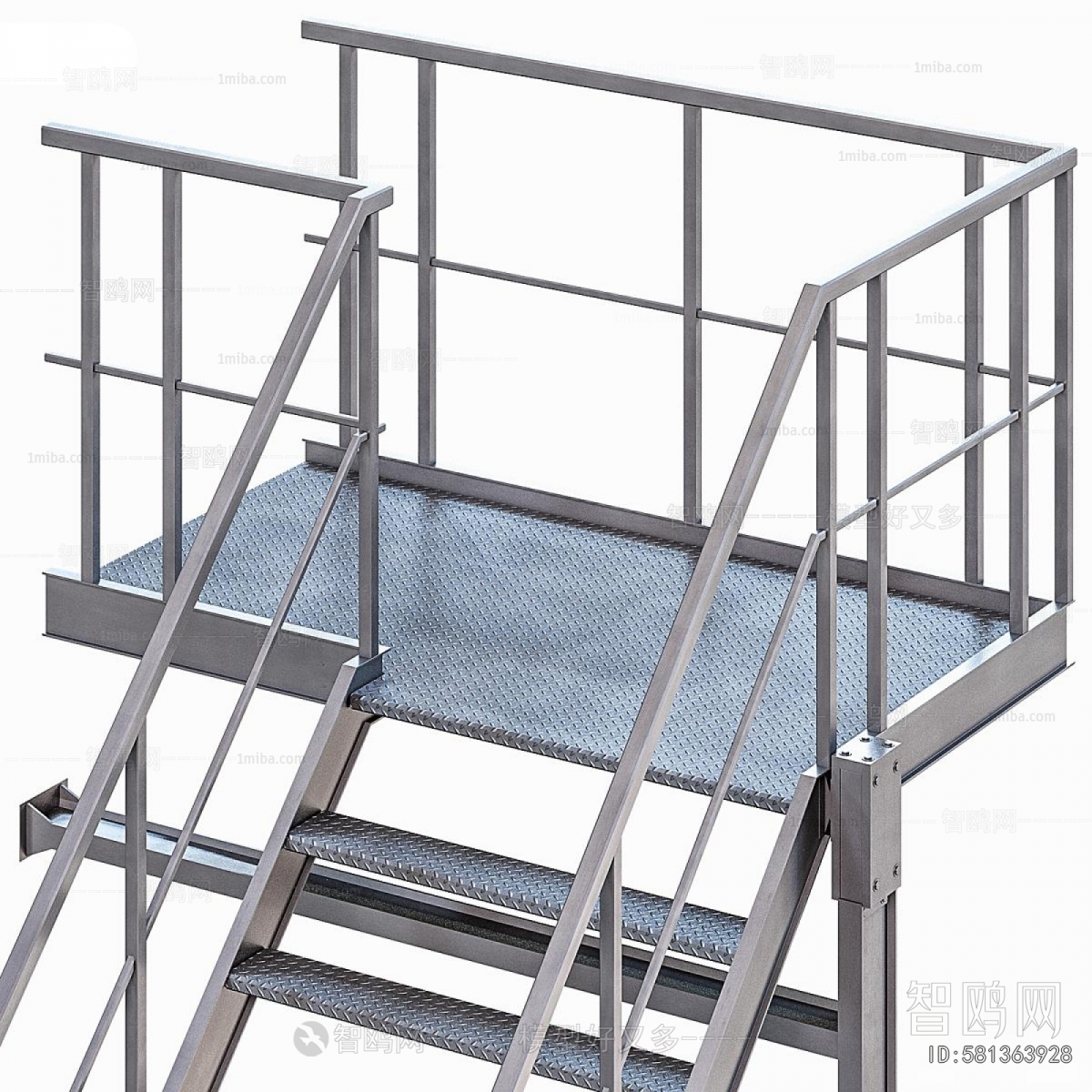 Industrial Style Staircase