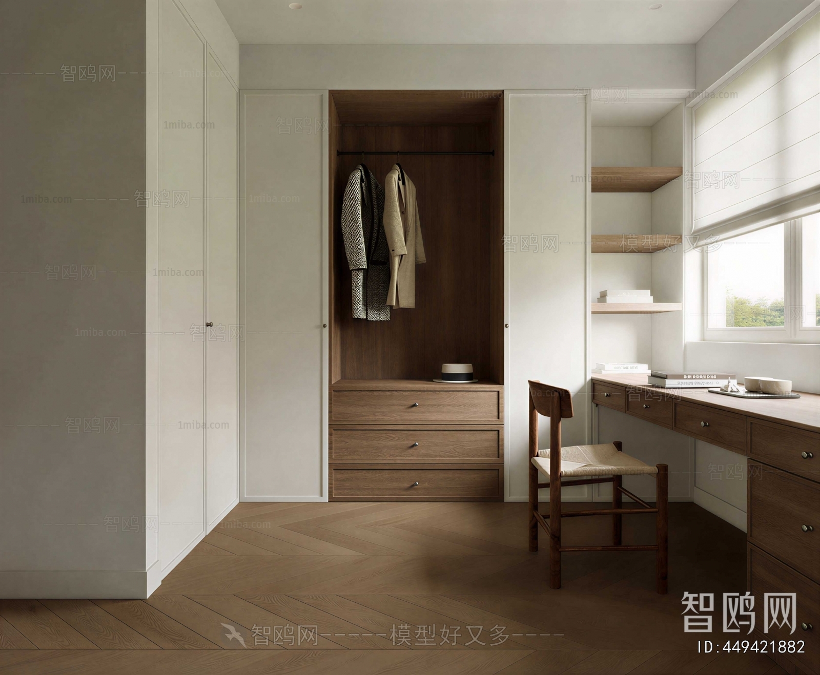 Modern Clothes Storage Area