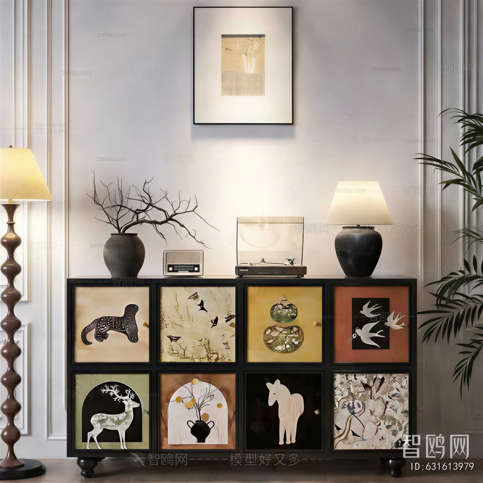 French Style Side Cabinet
