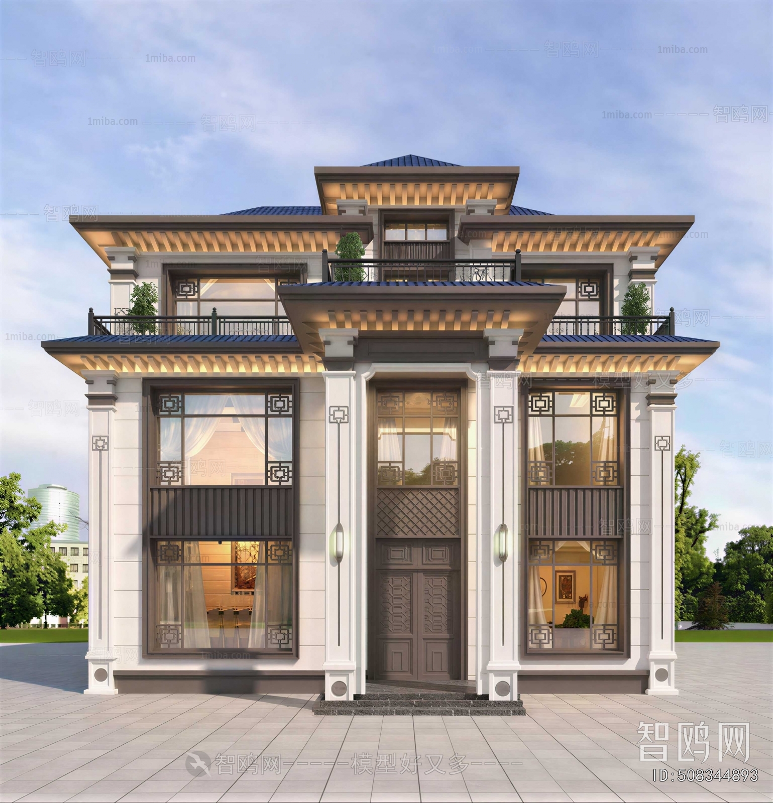 New Chinese Style Detached Villa