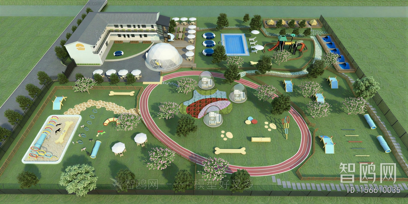 Modern Park Landscape
