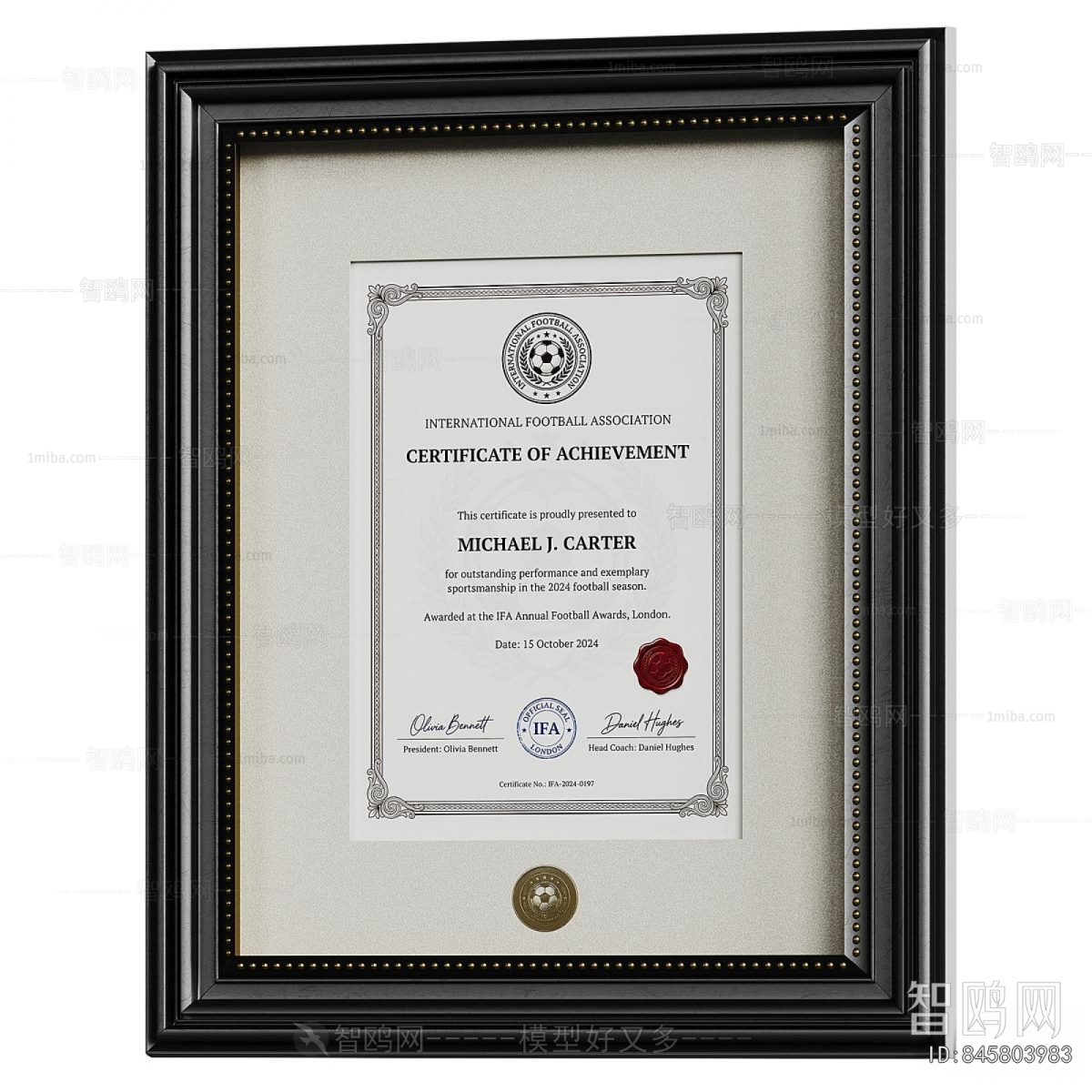 Modern Flag/badge/trophy/certificate