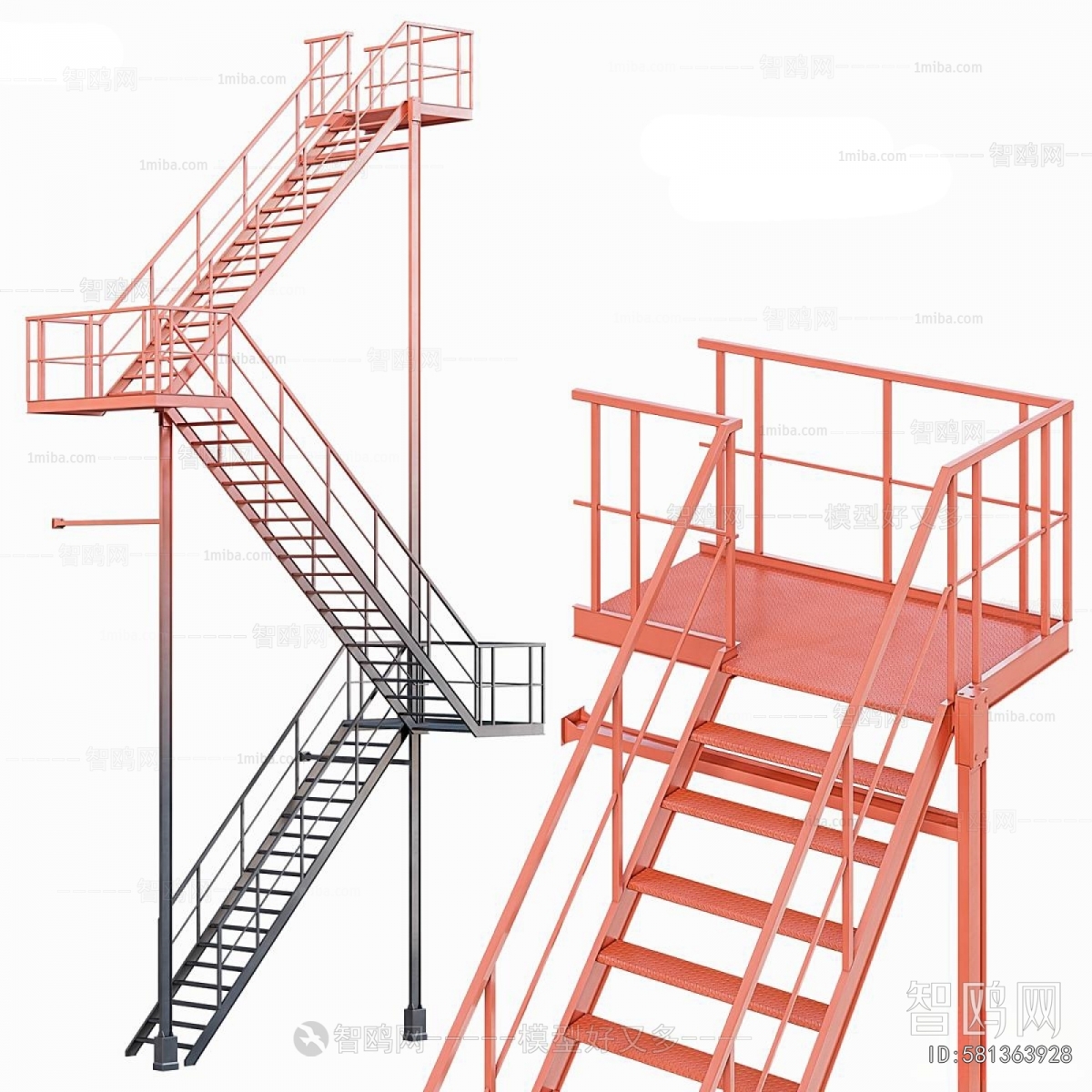 Industrial Style Staircase