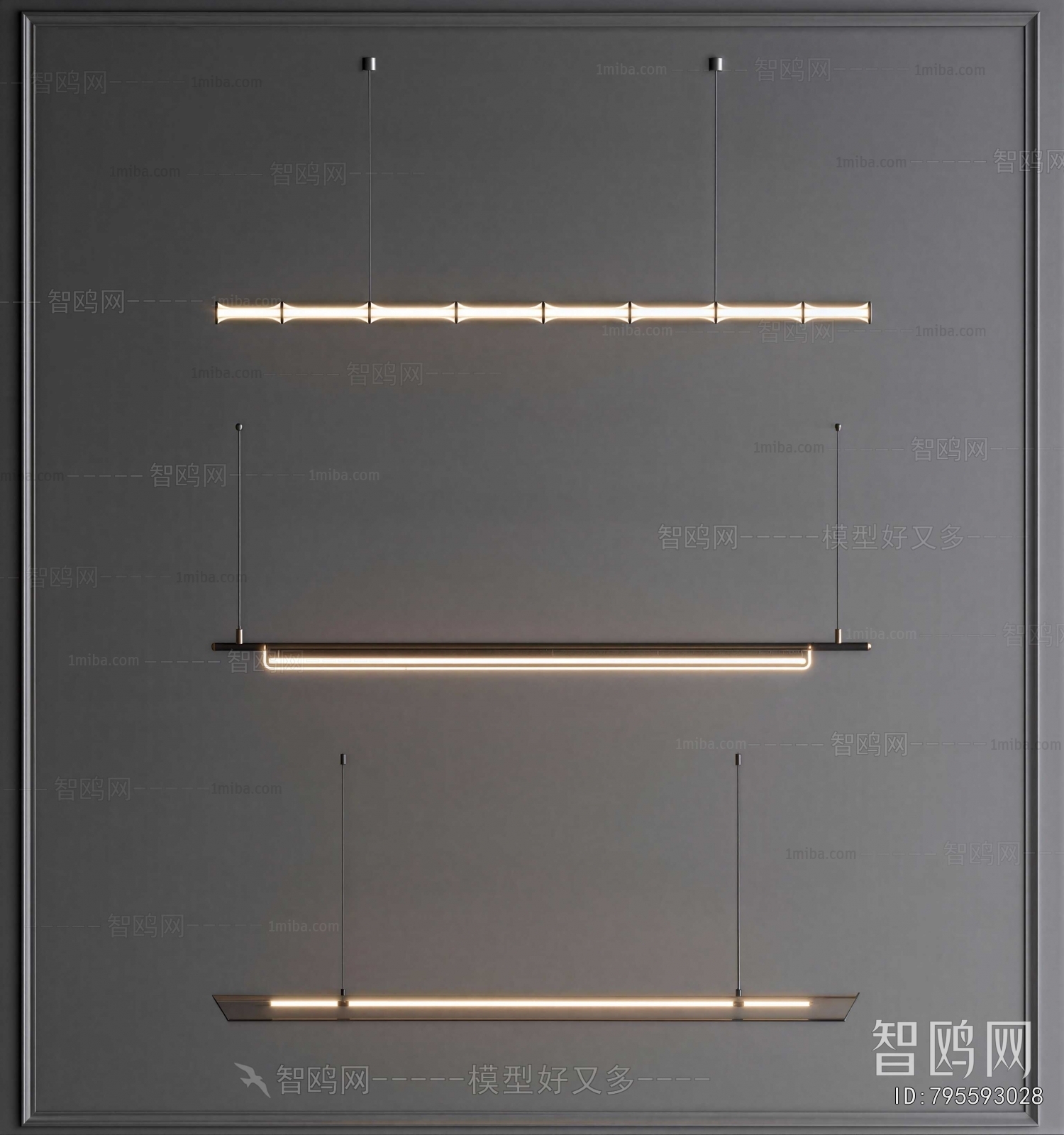Modern Long Chandelier