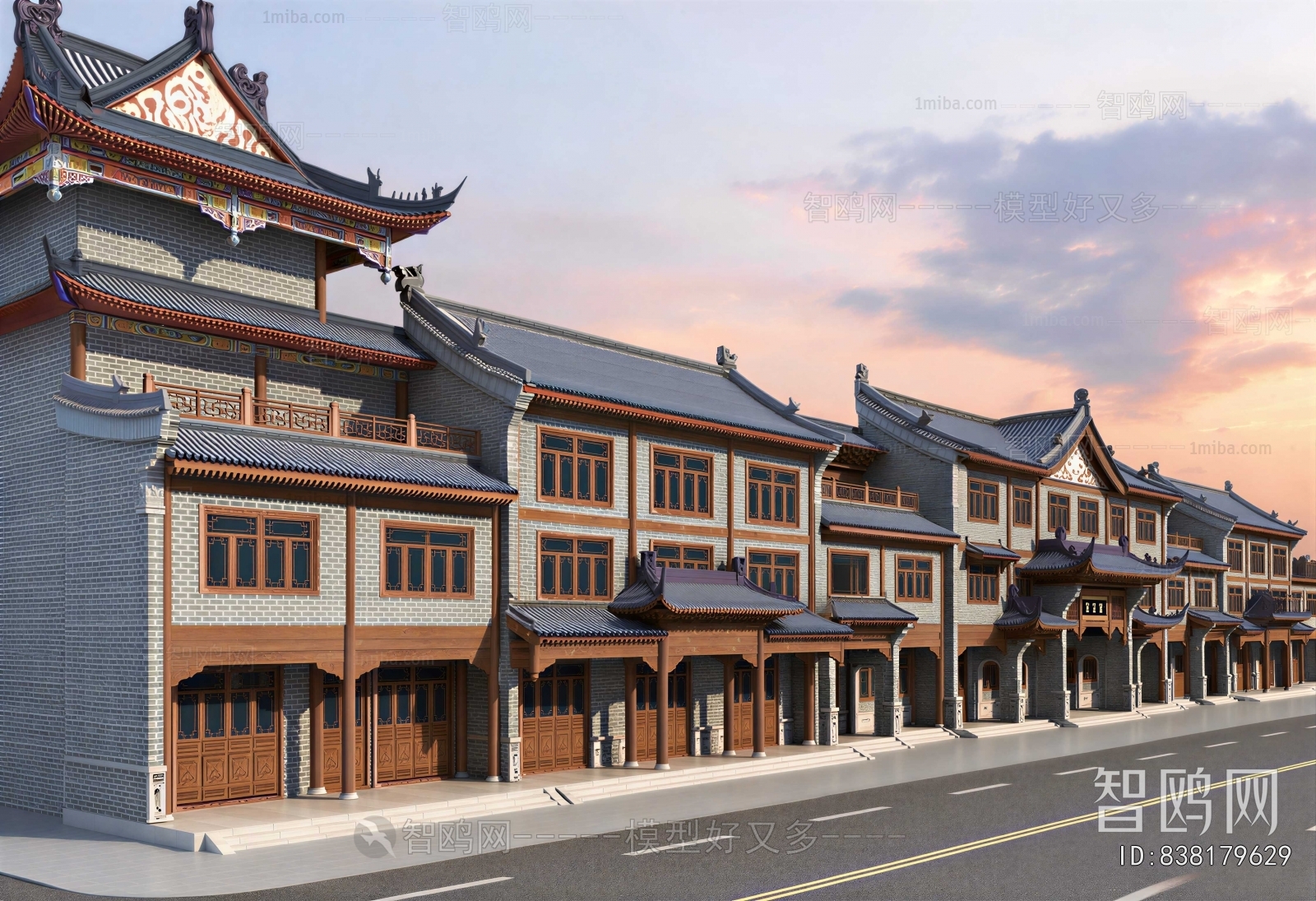 Chinese Style Ancient Architectural Buildings