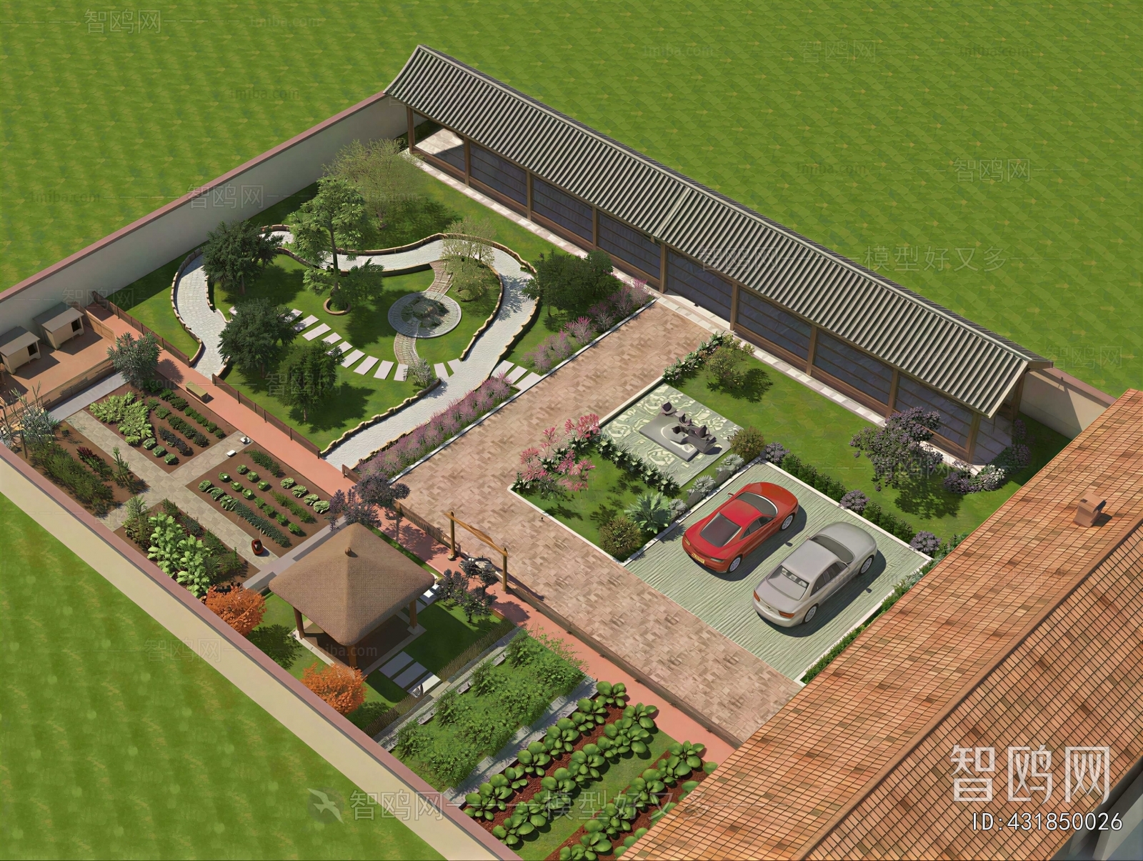 New Chinese Style Courtyard/landscape