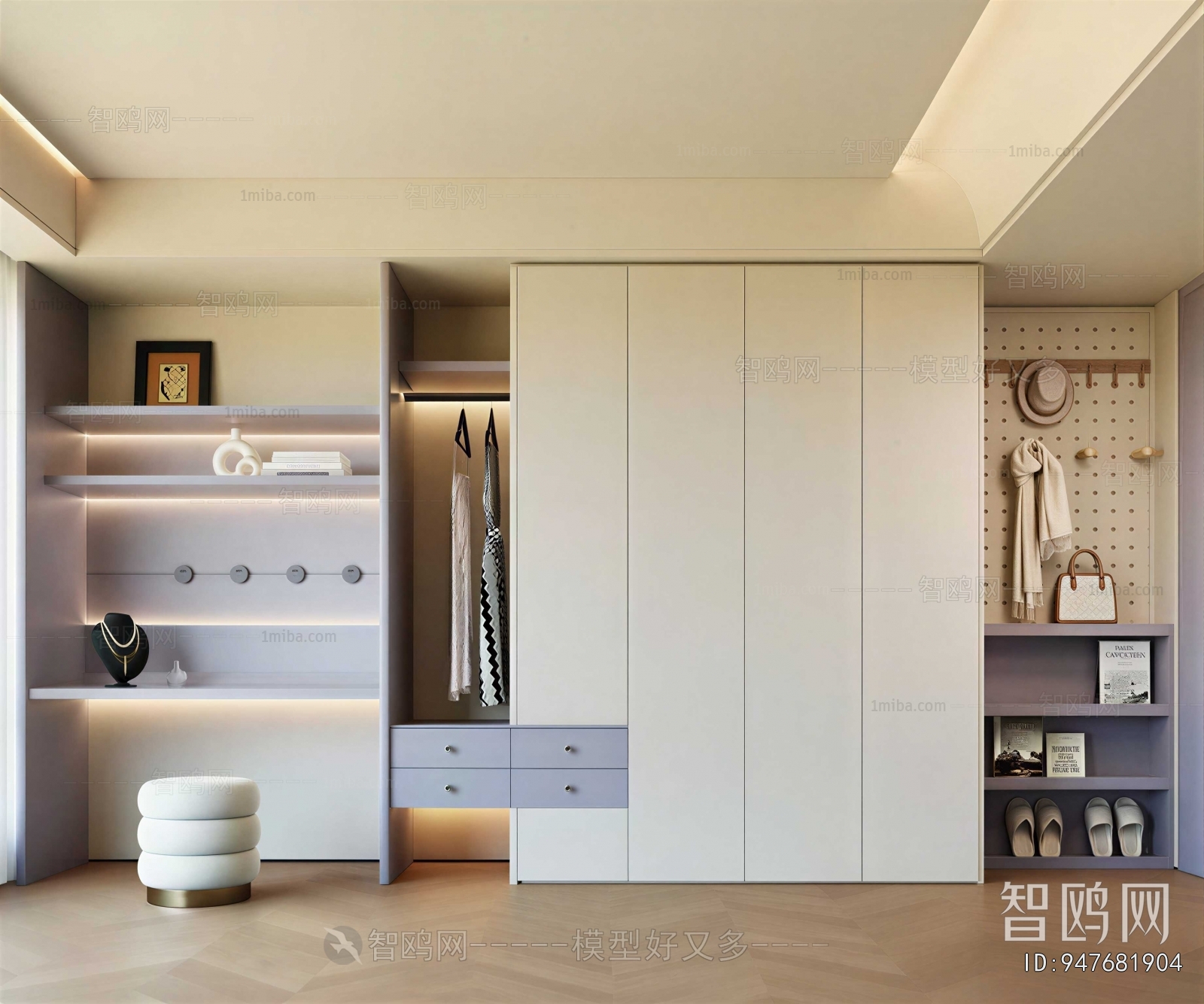 Modern Clothes Storage Area